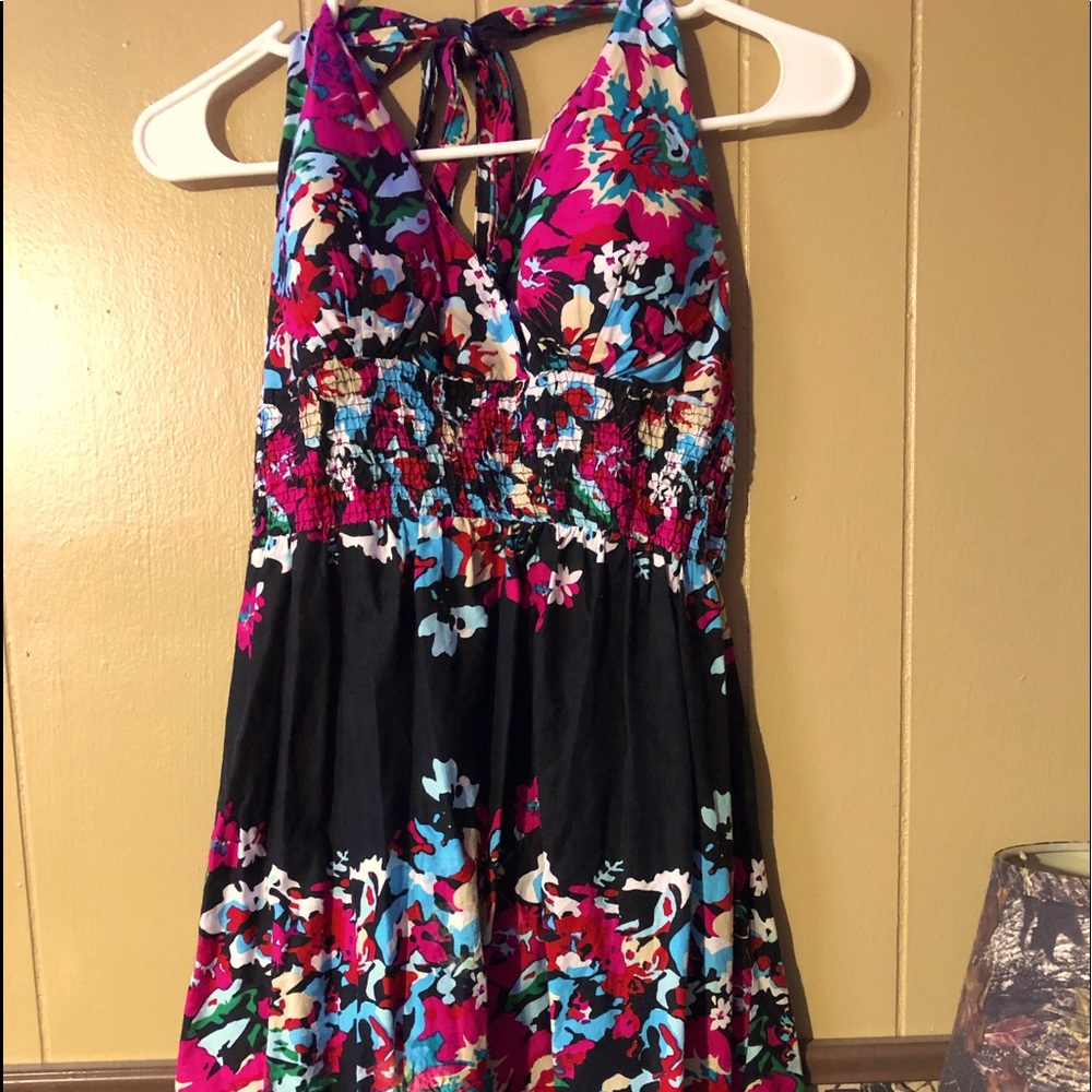 No boundaries halter top floral print sundress